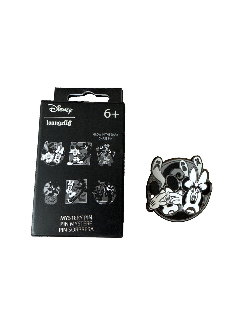 Loungefly Disney Mickey Mouse Halloween Glow in the Dark Mystery Pin Single